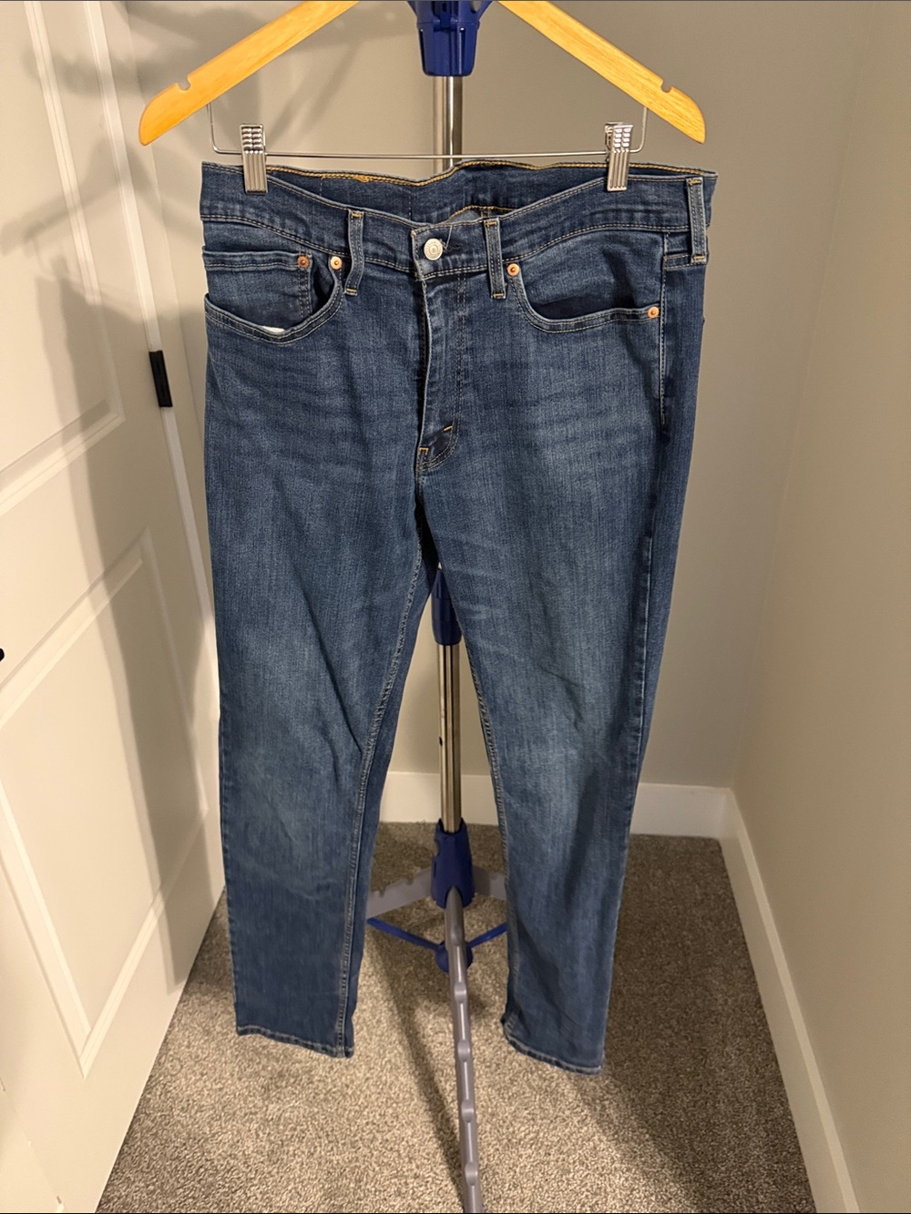 Levi's Men's Straight Blue Denim Jeans